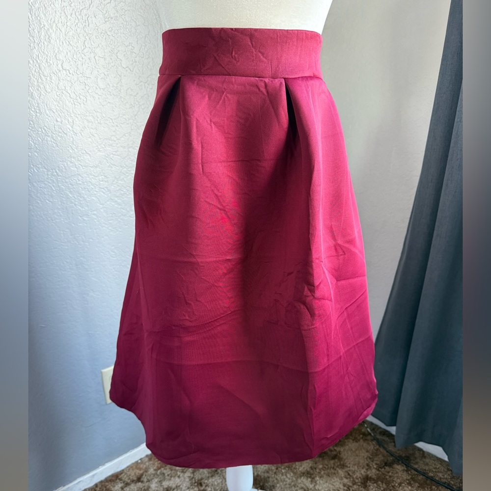 Plus size 2X Burgundy Skirt from Rainbow Shop